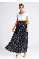 Figl elegant long mesh skirt  Adomoo